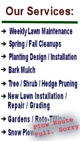 Click here to see Wilson Landscape services information